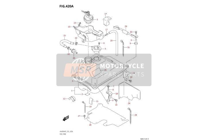 4420014840, Cap Set, Fuel Tank, Suzuki, 3